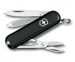 Нож-брелок Victorinox Classic SD 0.6223.3 (58 мм, черный)