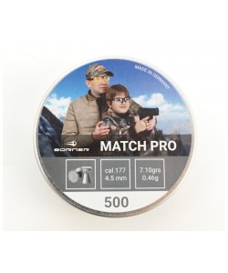 Пули для пневматики Borner Match Pro 4,5 мм, 0,46 г (500 штук)