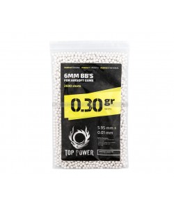 Шары для страйкбола Top Power Precision BB 0,30 г, 2600 штук (H530)