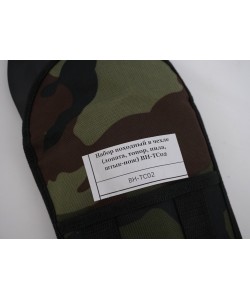 Набор походный в чехле (лопата, топор, пила, штык-нож) BH-TC02