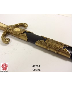 Меч Петра Великого, в красных ножнах, латунь (Россия, XVIII век) DE-4122-L