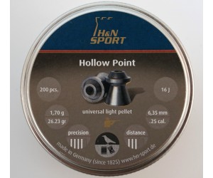 Пули H&N Hollow Point 6,35 мм, 1,70 г (200 штук)