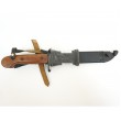 ММГ штык-нож ШНС-001-01 (АКМ), коричн. рукоятка с резин. накладкой «Люкс» - фото № 2