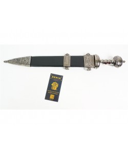 Кинжал Юлия Цезаря, в черных ножнах, никель (I век до н.э.) DE-4116-NQ