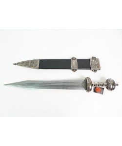 Кинжал Юлия Цезаря, в черных ножнах, никель (I век до н.э.) DE-4116-NQ