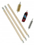 Набор для чистки MegaLine в чехле, дерев. шомпол, 3 ерша, 20 к.