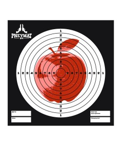 Мишени для пневматики Pnevmat24 «Яблоко», 140x140 мм (50 штук)