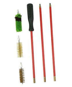 Набор для чистки ружей, кал.20 мм с метал. шомполом в оплетке 7мм.