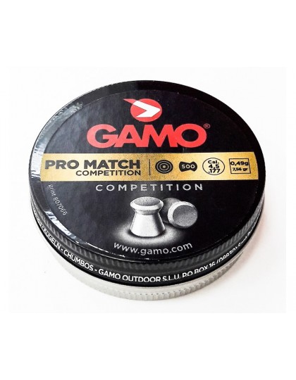 Пули для пневматики Gamo Pro Match 4,5 мм, 0,49 г (500 штук)