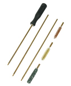 Набор для чистки карабинов и пистолетов, кал.9 мм с латун. шомполом 4мм.( резьба наружная)