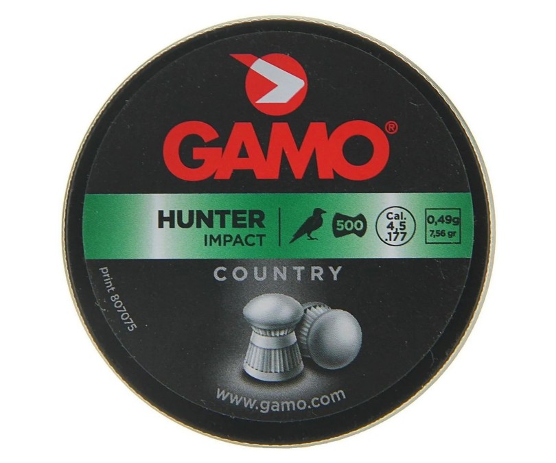 Пули для пневматики Gamo Hunter 4,5 мм, 0,49 г (500 штук)