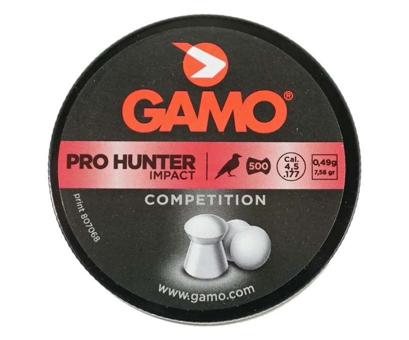 Пули для пневматики Gamo Pro Hunter 4,5 мм, 0,49 г (500 штук)