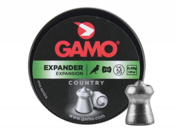Пули для пневматики Gamo Expander 4,5 мм, 0,49 г (250 штук)