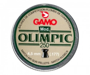 Пули Gamo Olimpic 4,5 мм, 0,49 г (250 штук)