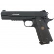 Страйкбольный пистолет KJW KP-07 Colt M1911 M.E.U. Gas GBB Black - фото № 1