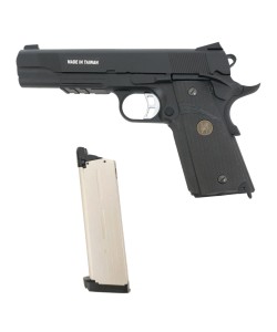 Страйкбольный пистолет KJW KP-07 Colt M1911 M.E.U. Gas GBB Black