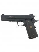 Страйкбольный пистолет KJW KP-07 Colt M1911 M.E.U. Gas GBB Black