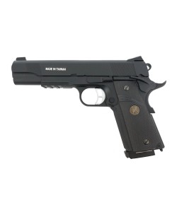 Страйкбольный пистолет KJW KP-07 Colt M1911 M.E.U. Gas GBB Black