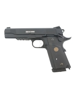 Страйкбольный пистолет KJW KP-07 Colt M1911 M.E.U. CO₂ GBB Black