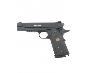 Страйкбольный пистолет KJW KP-07 Colt M1911 M.E.U. CO₂ GBB Black