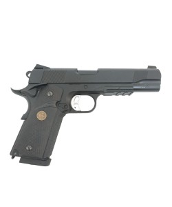 Страйкбольный пистолет KJW KP-07 Colt M1911 M.E.U. CO₂ GBB Black