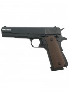 Страйкбольный пистолет KJW Colt M1911A1 CO₂ GBB Black
