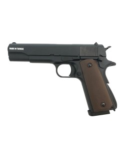 Страйкбольный пистолет KJW Colt M1911A1 CO₂ GBB Black