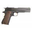 Страйкбольный пистолет KJW Colt M1911A1 Gas GBB Black - фото № 2