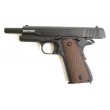Страйкбольный пистолет KJW Colt M1911A1 Gas GBB Black - фото № 5