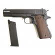Страйкбольный пистолет KJW Colt M1911A1 Gas GBB Black - фото № 3
