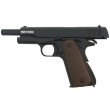 Страйкбольный пистолет KJW Colt M1911A1 Gas GBB Black - фото № 6