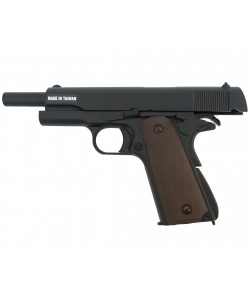 Страйкбольный пистолет KJW Colt M1911A1 Gas GBB Black