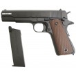 Страйкбольный пистолет KJW Colt M1911A1 Gas GBB Black - фото № 4