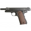 Страйкбольный пистолет KJW Colt M1911A1 Gas GBB Black - фото № 5