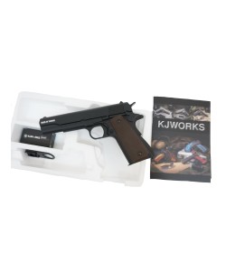 Страйкбольный пистолет KJW Colt M1911A1 Gas GBB Black