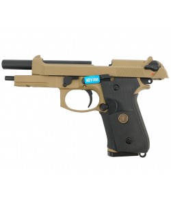 Страйкбольный пистолет WE Beretta M9A1 Rail Tan (WE-M009)
