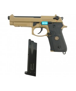 Страйкбольный пистолет WE Beretta M9A1 Rail Tan (WE-M009)