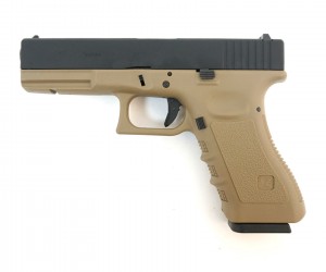 Страйкбольный пистолет WE Glock-17 Gen.3 Tan (WE-G001A-TAN)