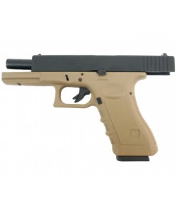 Страйкбольный пистолет WE Glock-17 Gen.3 Tan (WE-G001A-TN)