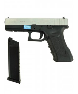 Страйкбольный пистолет WE Glock-17 Gen.3 Silver (WE-G001A-SV)