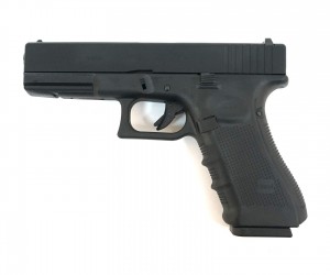 Страйкбольный пистолет WE Glock-17 Gen.4, сменные накладки (WE-G001B-BK)