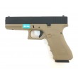 Страйкбольный пистолет WE Glock-17 Gen.4 Tan, сменные накладки (WE-G001B-TN) - фото № 1