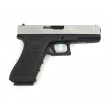 Страйкбольный пистолет WE Glock-17 Gen.4 Silver, сменные накладки (WE-G001B-SV) - фото № 2