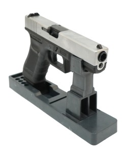 Страйкбольный пистолет WE Glock-17 Gen.4 Silver, сменные накладки (WE-G001B-SV)