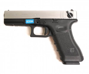 Страйкбольный пистолет WE Glock-18 Gen.3 Silver (WE-G002A-SV)