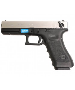 Страйкбольный пистолет WE Glock-18 Gen.3 Silver (WE-G002A-SV)