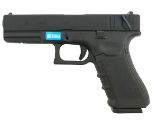 Страйкбольный пистолет WE Glock-18 Gen.4, сменные накладки (WE-G002B-BK)