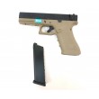 Страйкбольный пистолет WE Glock-18 Gen.4 Tan, сменные накладки (WE-G002B-TN) - фото № 6