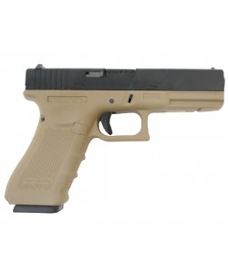 Страйкбольный пистолет WE Glock-18 Gen.4 Tan, сменные накладки (WE-G002B-TN)