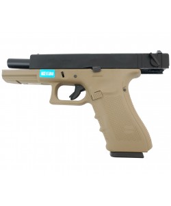 Страйкбольный пистолет WE Glock-18 Gen.4 Tan, сменные накладки (WE-G002B-TN)